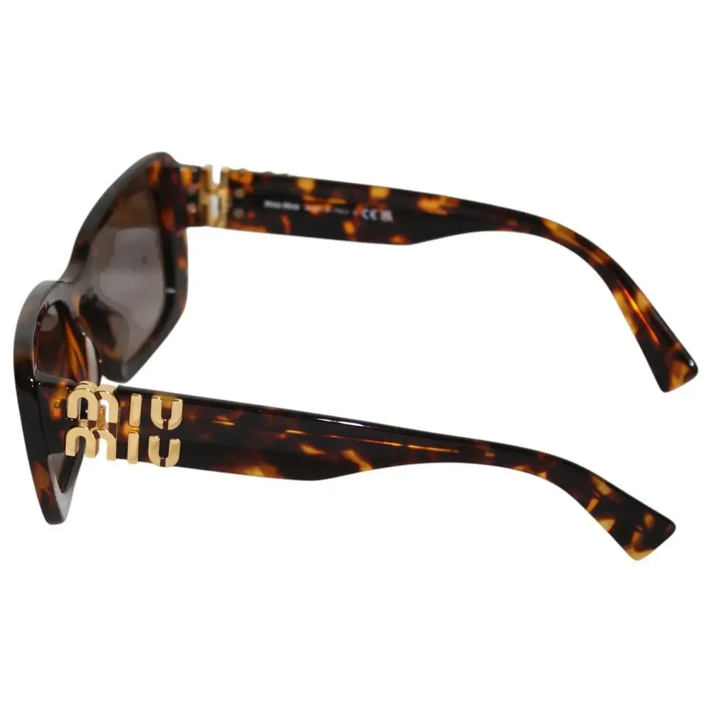 Miu Miu SMU 07Y 53mm Rectangular Sunglasses in Blond Havana